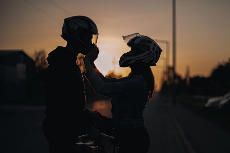 Páros motoros fotózás Szegeden