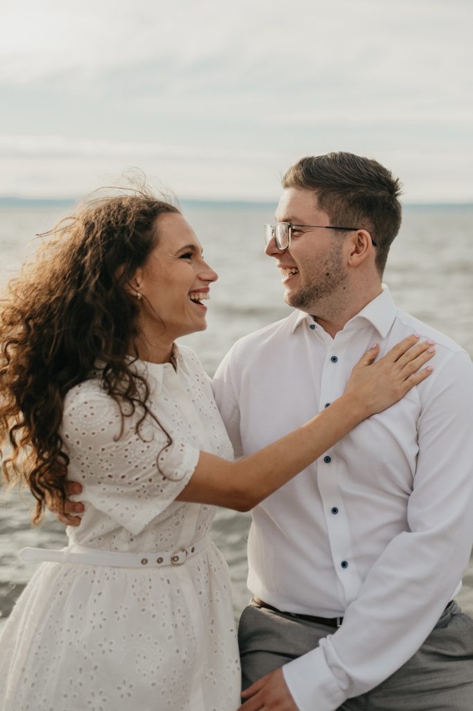 Eljegyzés fotózás a Balatonnál